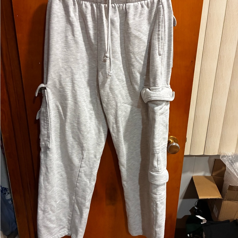 Garage Women's Light Gray Straight Leg Pants